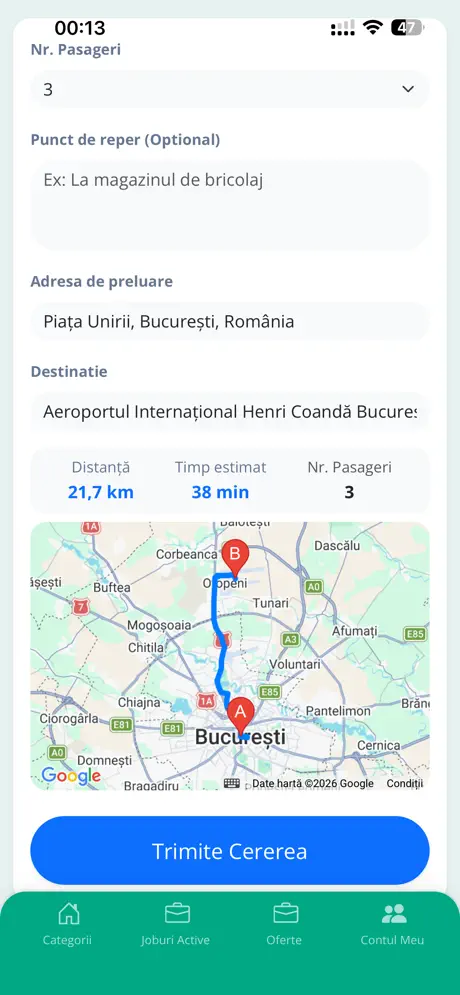 Formular Hey Hero pentru cerere de transport persoane